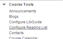 Configure Reading List in the Control Panel