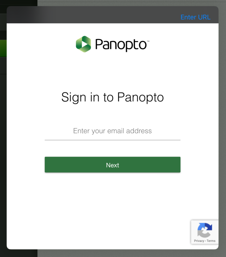 record panopto video