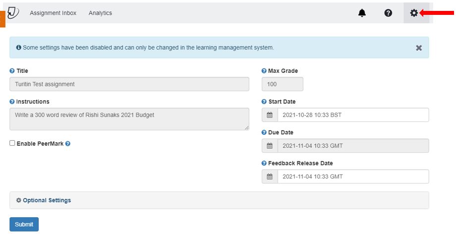 create turnitin assignment in blackboard