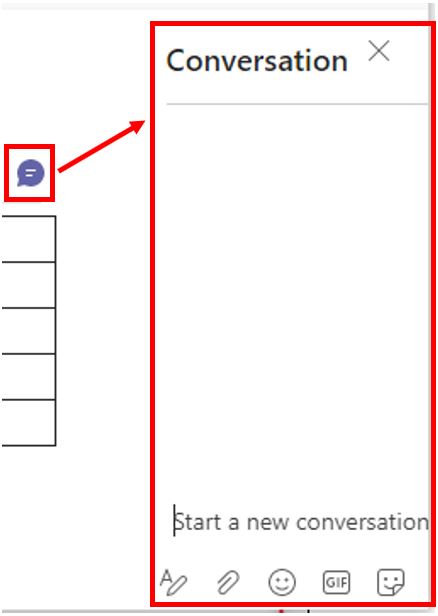 Image showing adding conversations to a wiki