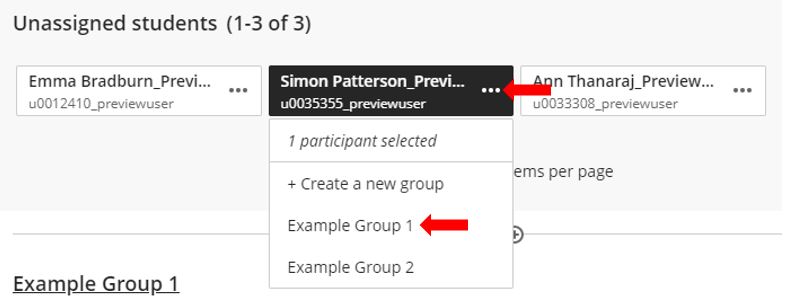 Image to show how to add users to Groups
