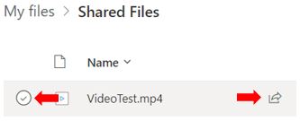 Image showing alternative techniques to share a file via OneDrive 