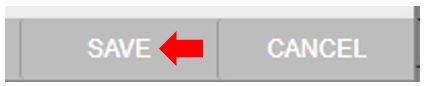 Image showing the Save and Cancel button on a Turnitin assignment rubric