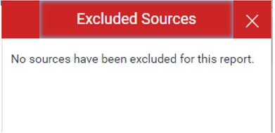 Image showing the list of Excluded Sources in the Match Overview options in the Turnitin originality report