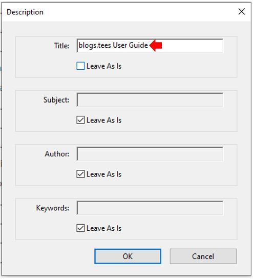 Image showing an example of one of the features available via the Make Accessible options menu.
