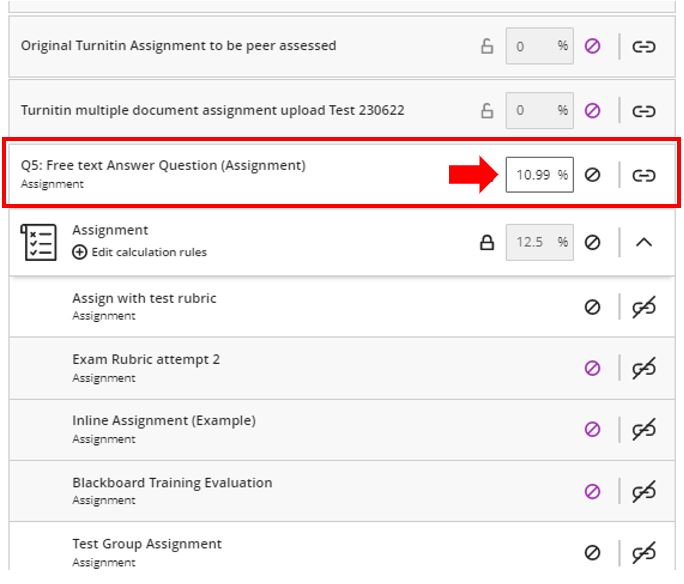 Image showing how to customise an assessment score