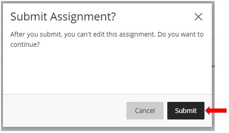 Image showing assignment submission check